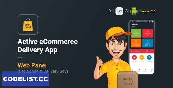 Active eCommerce Delivery Boy Flutter App