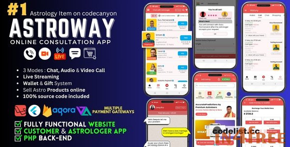 Astroway v2.1.5 - Astrology Consultations, Chat, Audio/Video Calls, Live Streaming