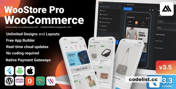 WooStore Professional WooCommerce v3.5.0 - Flutter Complete App E-commerce with Multi seller market improve