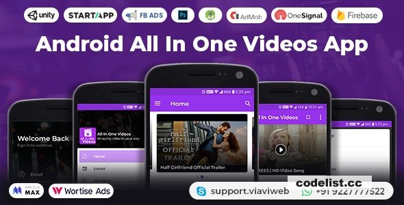 Android All In One Videos App