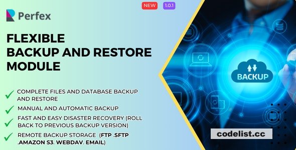 Flexible Backup and Restore Module for Perfex