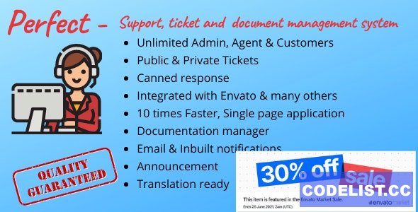 Perfect Support ticketing & document management system