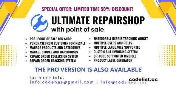 Ultimate repair shop solution with point of sale