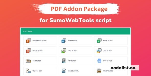 PDF Addon Package for SumoWebTools