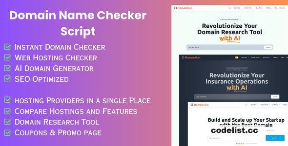 Domain Hub - Domain Checker